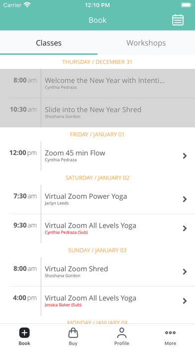 Twist Yoga Studio Screenshot