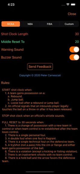 Game screenshot Basketball Shot Clock apk