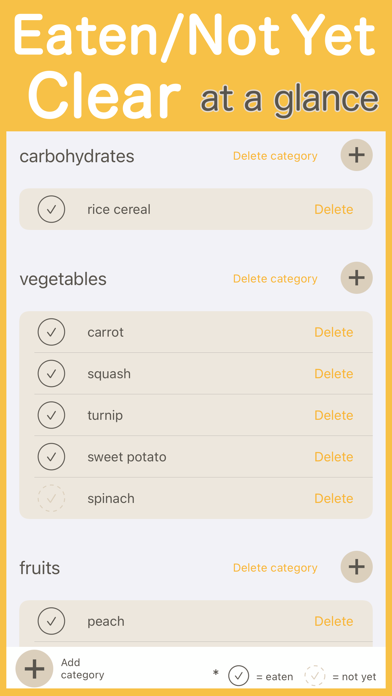 BabyFoodDiary Screenshot