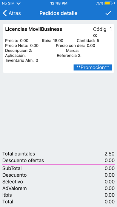 Movil Business Screenshot