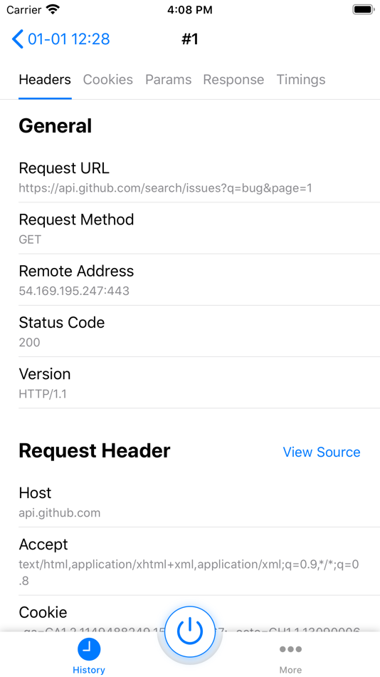 #2. HTTP Catcher (iOS) By: MESS LAB LTD