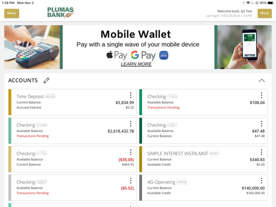 Screenshot #5 pour Plumas Bank Mobile Banking