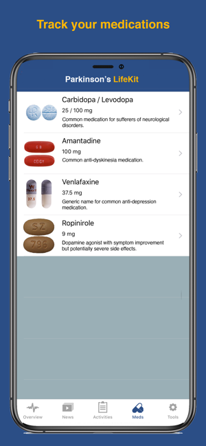 Parkinson's LifeKit Screenshot