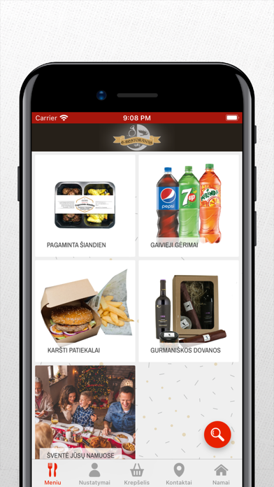 E-restoranas Screenshot