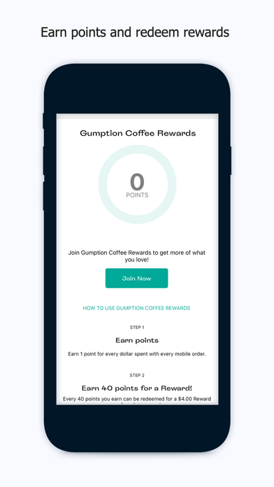 Gumption Coffee Screenshot