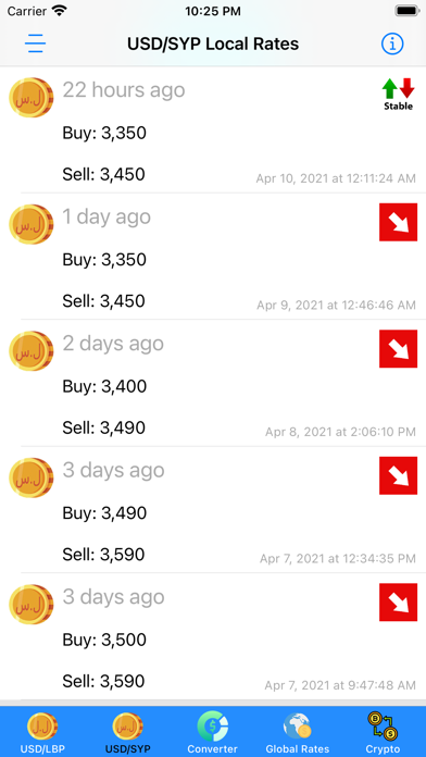 Lira Rate Screenshot