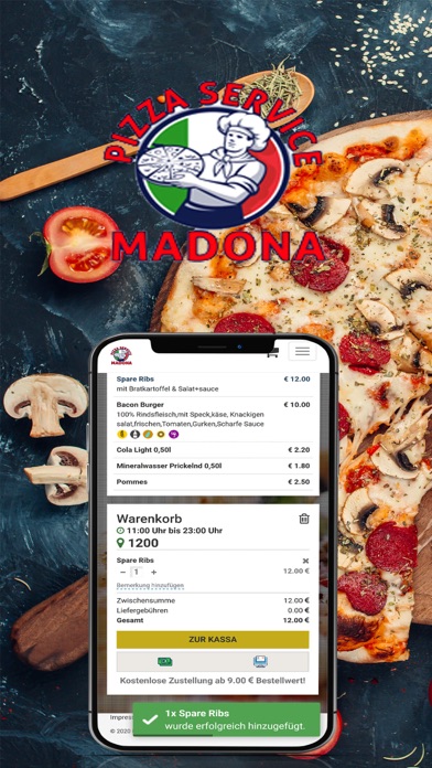 Pizzeria Madona Wien Screenshot