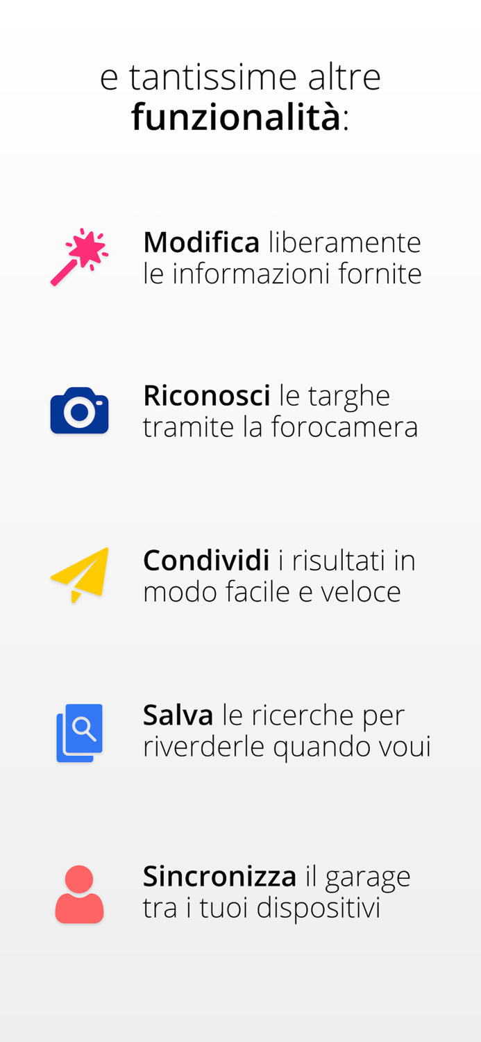 Veicolo info targa no ads