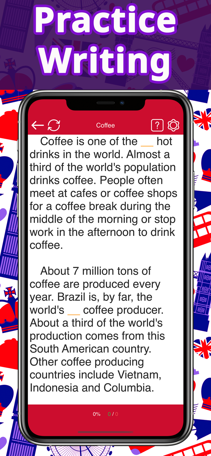 Learn English app Adjectives