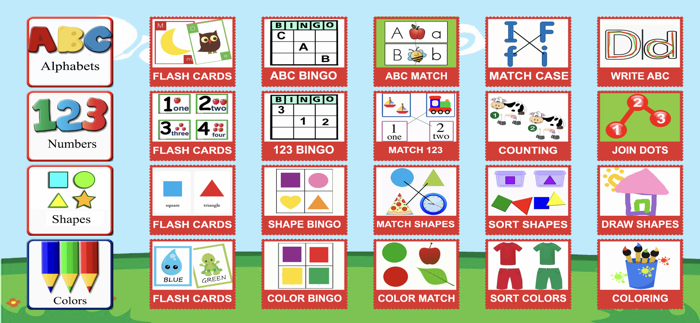 PreK Letters Numbers Learning