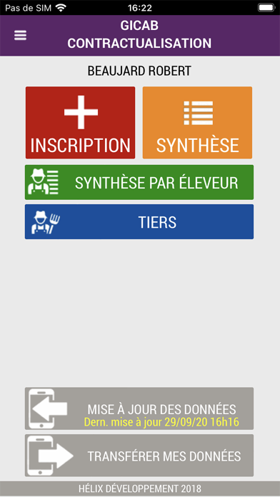Screenshot #1 pour Gicab Contractualisation