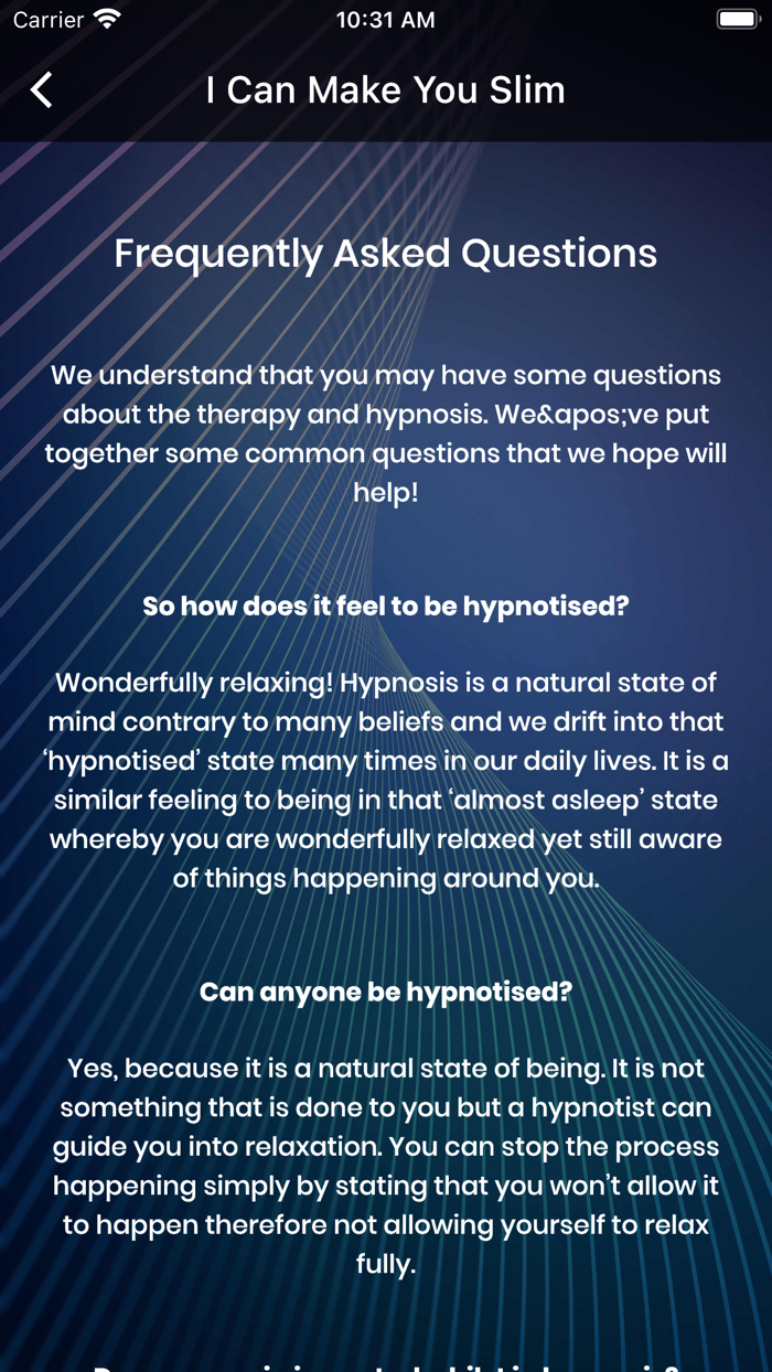 Weight Loss Hypnosis Sessions