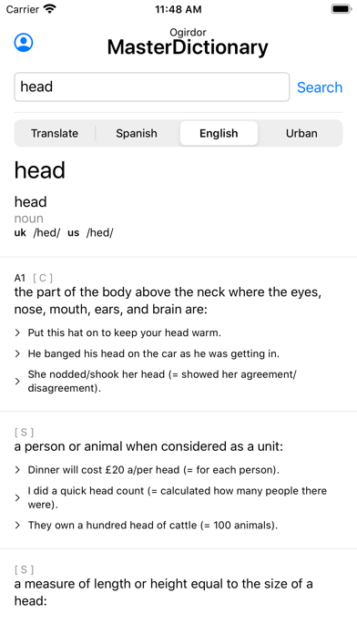 Ogirdor MasterDictionary Screenshot