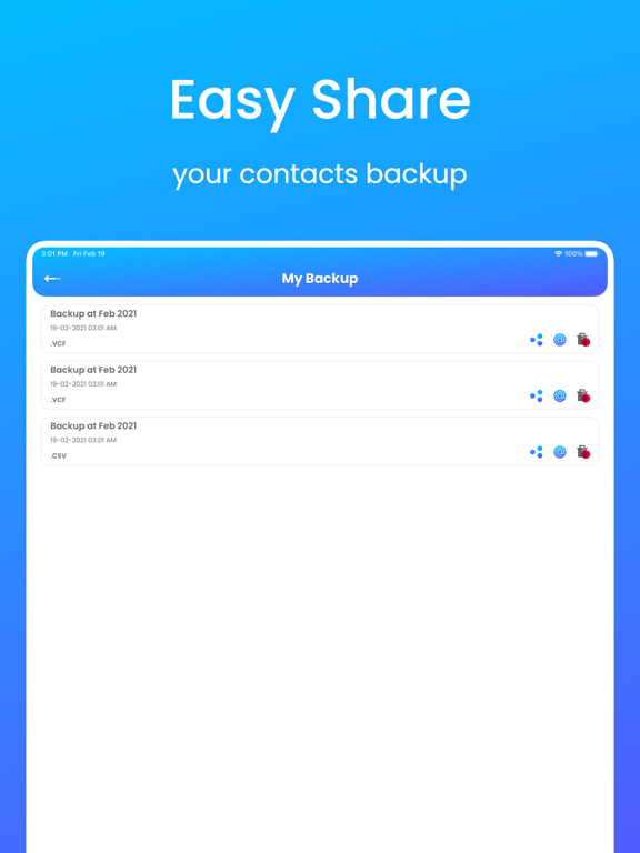 Screenshot #6 pour MCBackup Pro - Contacts Backup