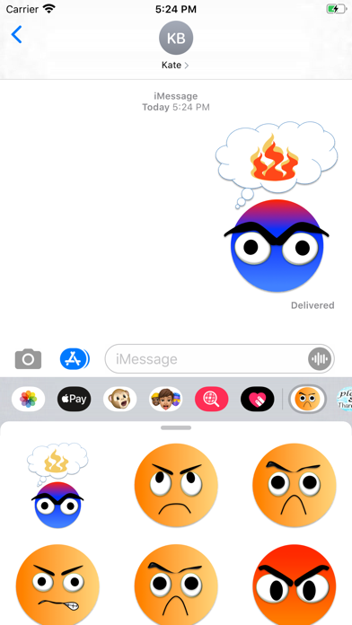 grumpy stickers Screenshot