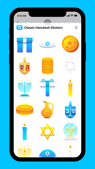 Classic Hanukkah Stickers Screenshot