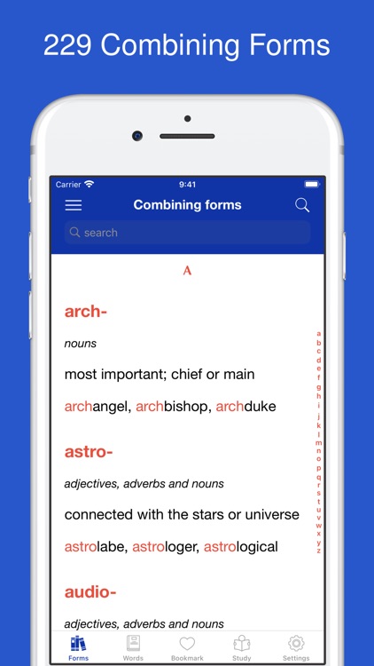 Combining Forms Dictionary