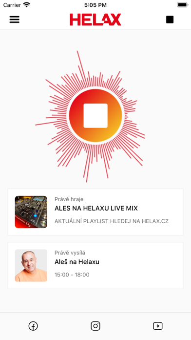 Rádio Helax Screenshot