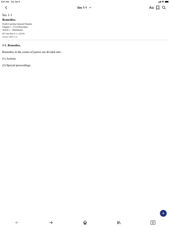 Screenshot #5 pour North Carolina General Statute