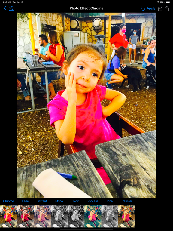 Image Filter Photo Editor Tool iPad screenshot 6 - Photo & Video app