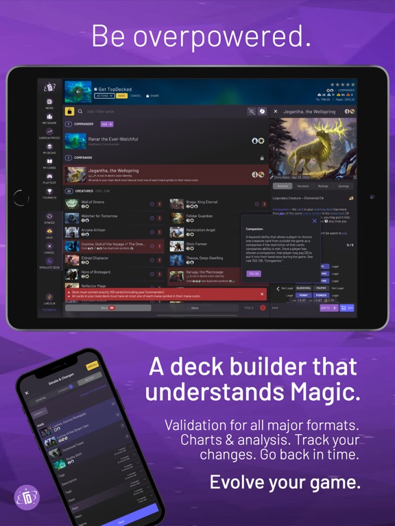 TopDecked MTG iPad screenshot 5 - Utilities app