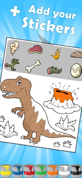 Game screenshot Dinosaurs world, Coloring Book mod apk