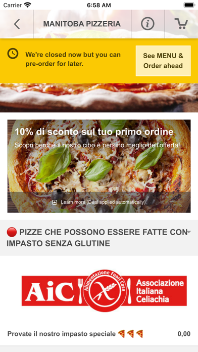Manitoba Pizzeria Screenshot