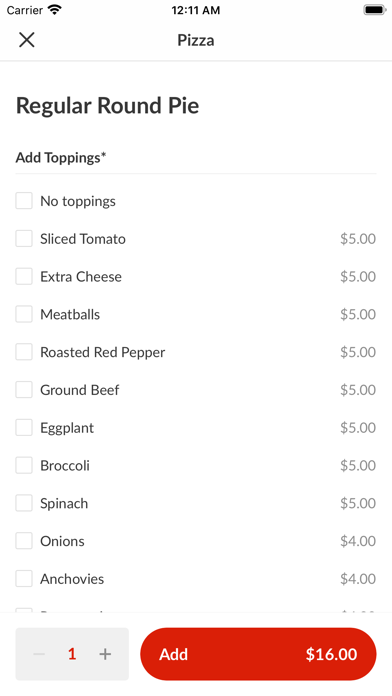 Ninos Pizza Screenshot