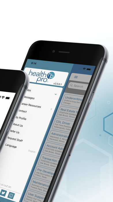 HealthPro Dental Staffing Screenshot