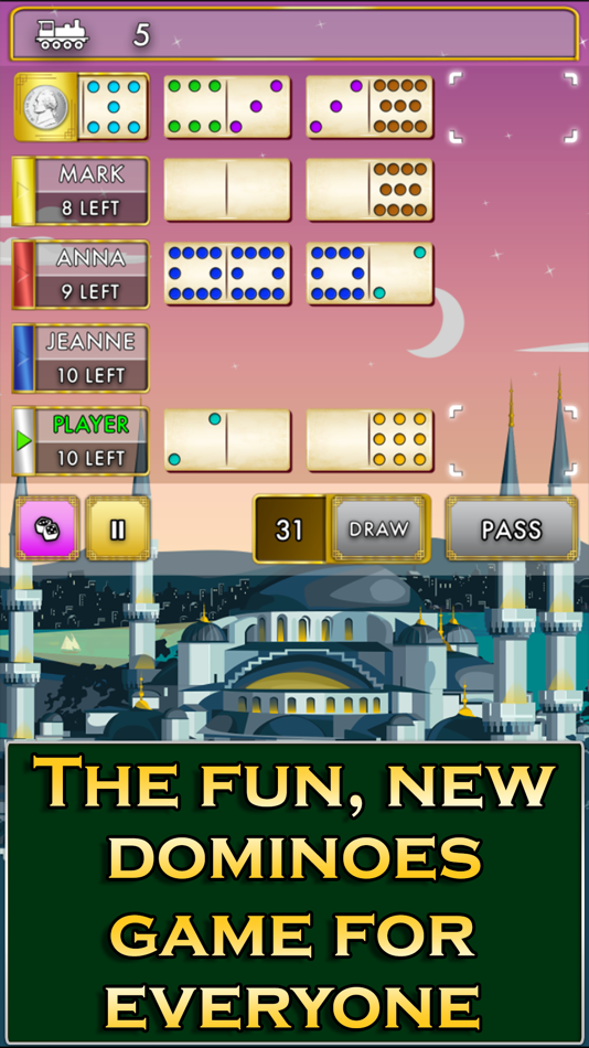 #5. Orient Express Dominoes (iOS) 由: Glowing Eye Games Ltd