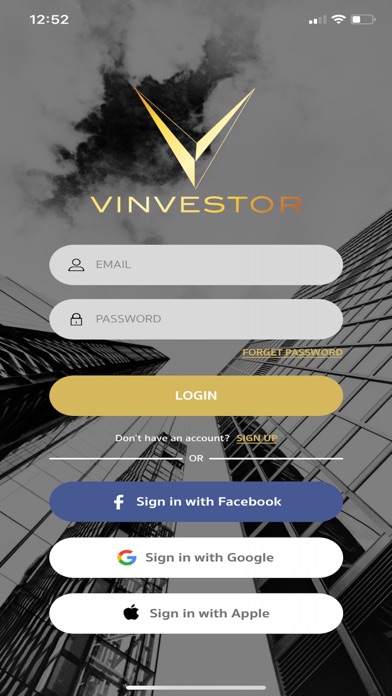 Vinvestor Screenshot