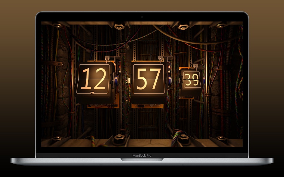 #4. Digital Clock 3D (macOS) 由: 3Planesoft