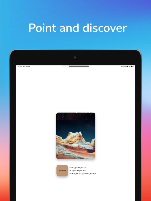 Nebula: Color Picker iPad screenshot 1 - Graphics & Design app
