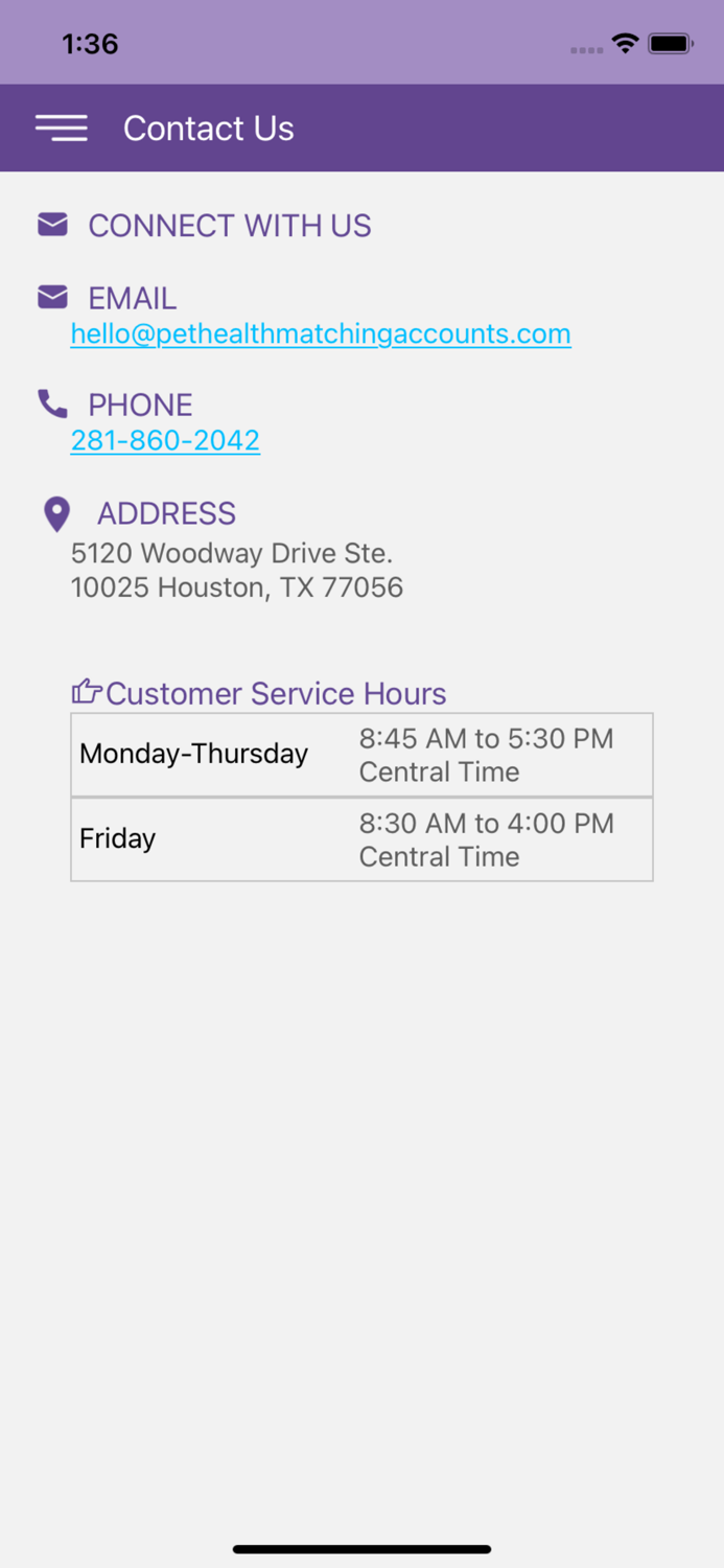 Pet Health Matching Account