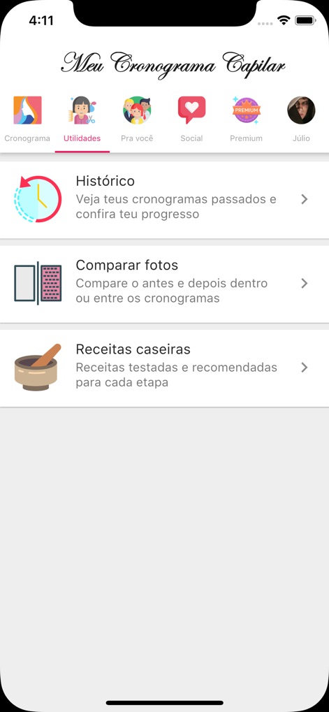 Meu Cronograma Capilar - null