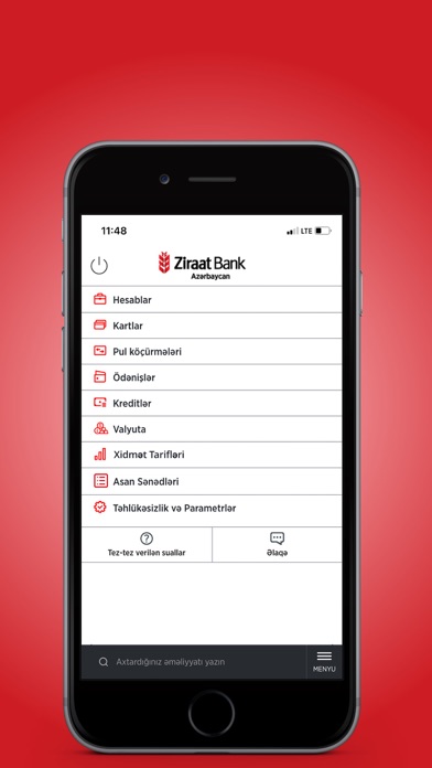 Ziraat Bank Azerbaijan Screenshot