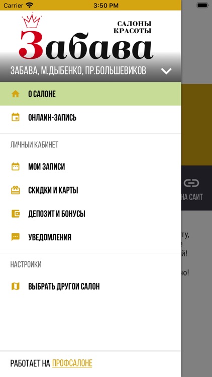Сеть Салонов Красоты "Забава" screenshot-6