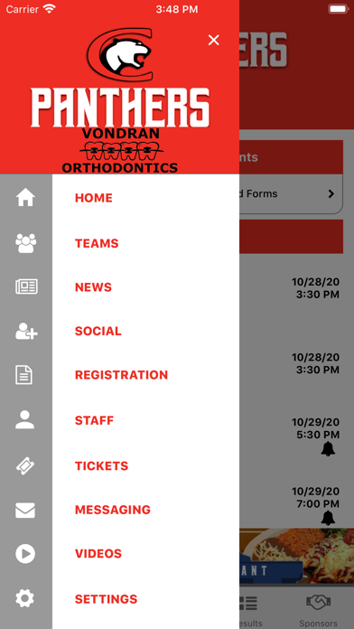 Clarksville Panthers Athletics Screenshot