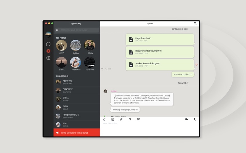 Screenshot #2 pour Secret Messenger For Desktop