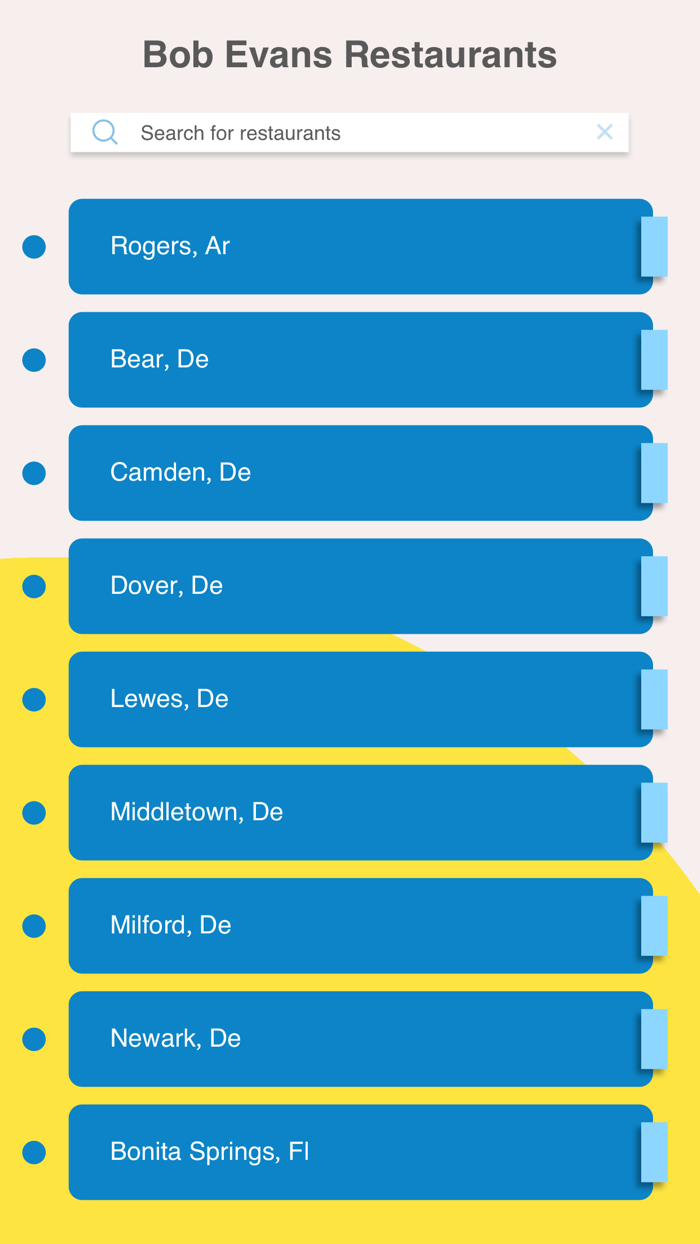 App for Bob Evans Restaurants