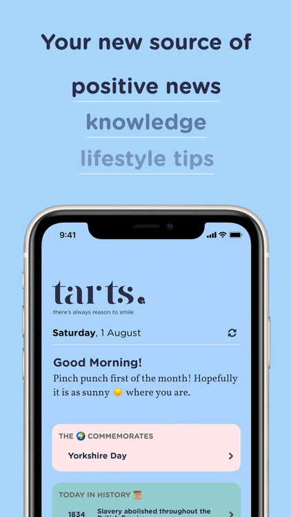 tarts. - positive news & more