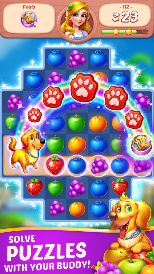 #4. Fruit Diary - Merge & Match 3 (iOS) 由: Hangzhou Mengku Technology Co., Ltd.