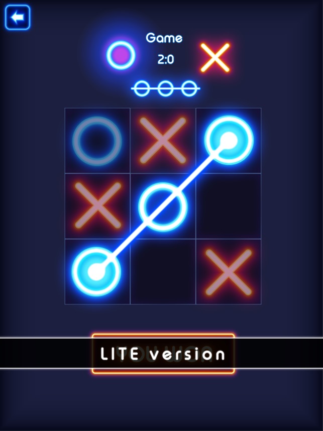Tic Tac Toe Glow - Puzzle Game android iOS apk download for free