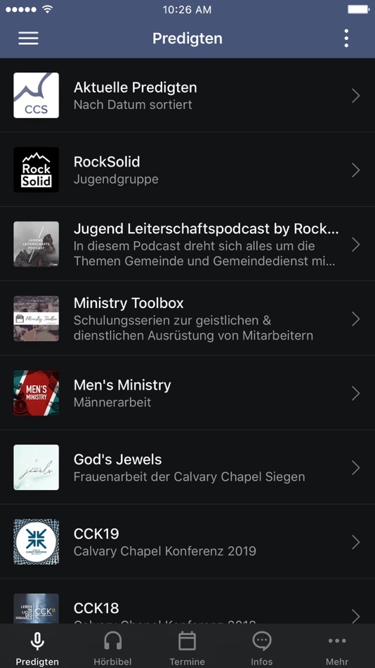 #1. Calvary Chapel Siegen App (iOS) 由: Calvary Chapel Siegen