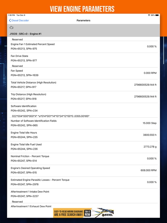 Screenshot #5 pour Diesel Decoder