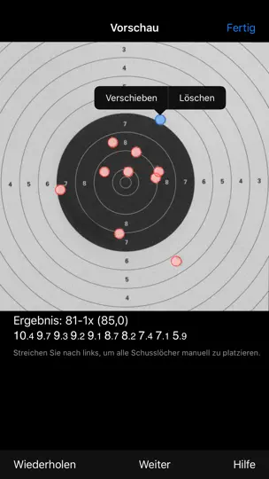 Screenshot von TargetScan - Pistol & Rifle auf dem iPhone 2