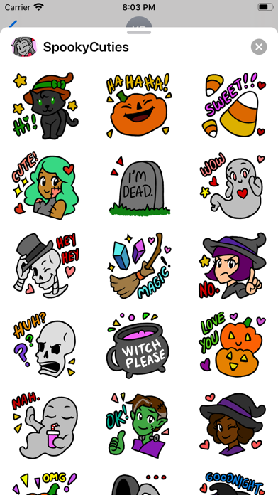 Screenshot #2 pour Halloween Stickers Spooky Cute