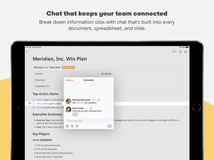 Quip - Docs Chat Sheets