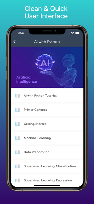 Snímek obrazovky Learn Artificial Intelligence