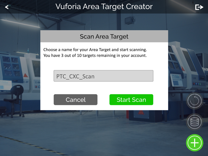 Vuforia Area Target Creator